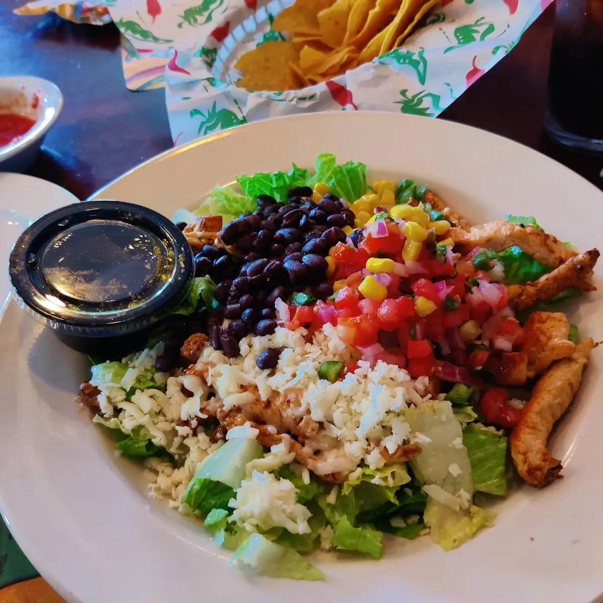 Santa Fe Salad with Grilled Chicken Strips