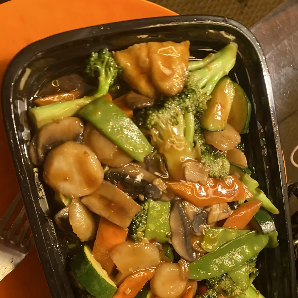Vegetable Delight in Garlic Sauce