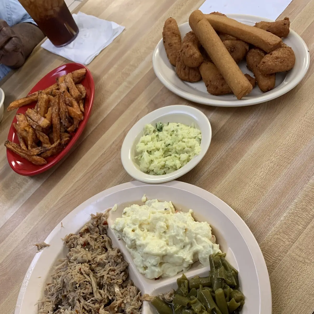 Pulled Pork Green Beans Potato Salad