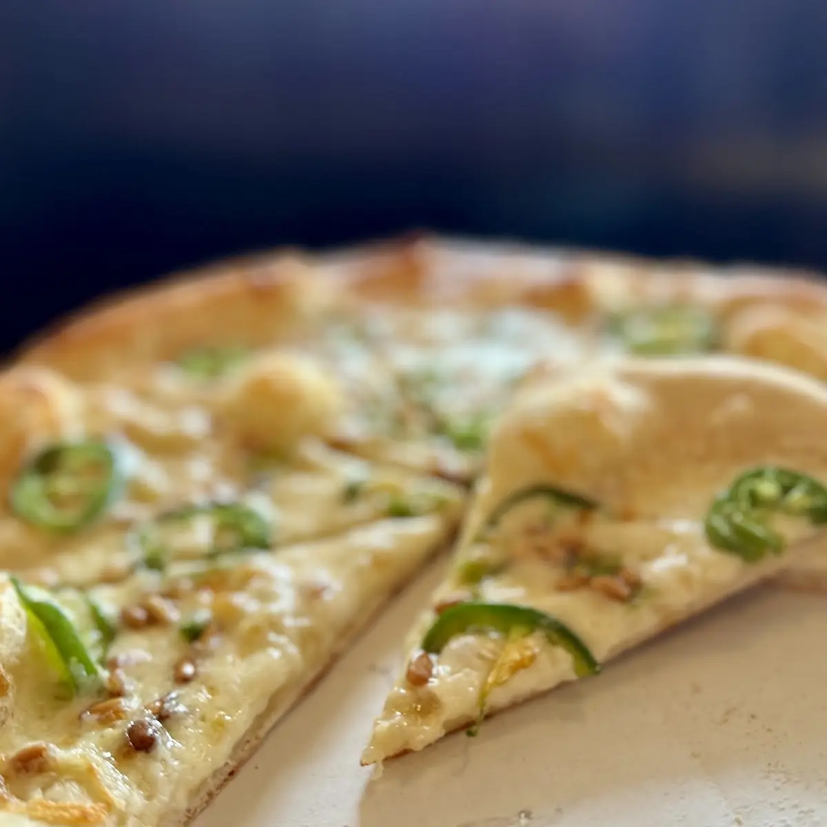 White Sauce with Fresh Jalapeños & Pine Nuts
