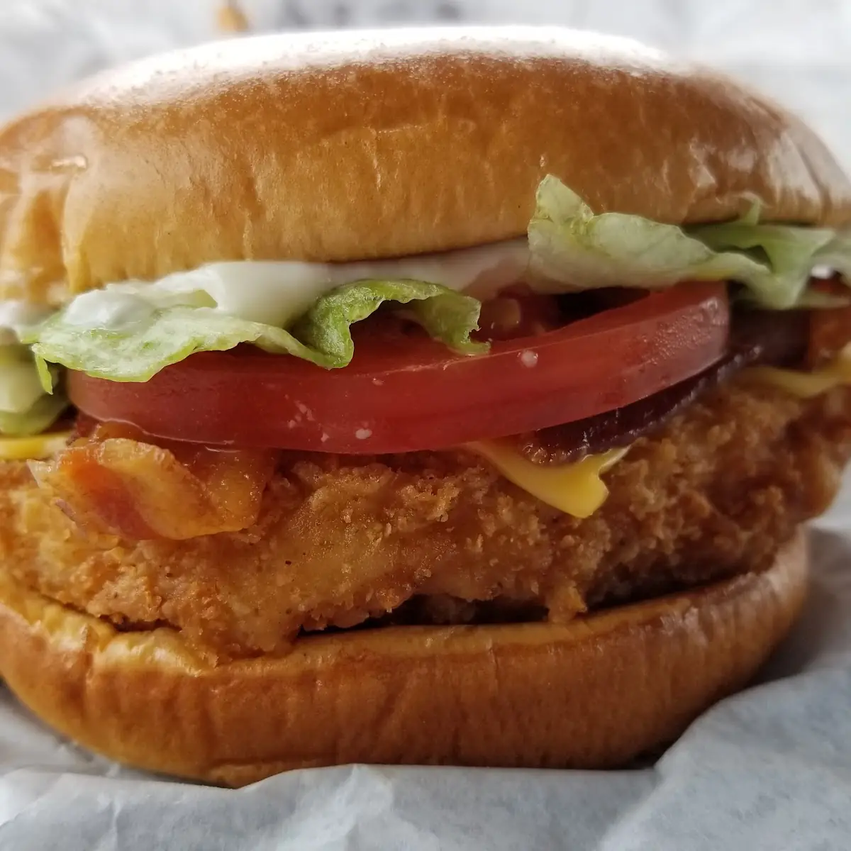 Bacon & Cheese Crispy Chicken Sandwich