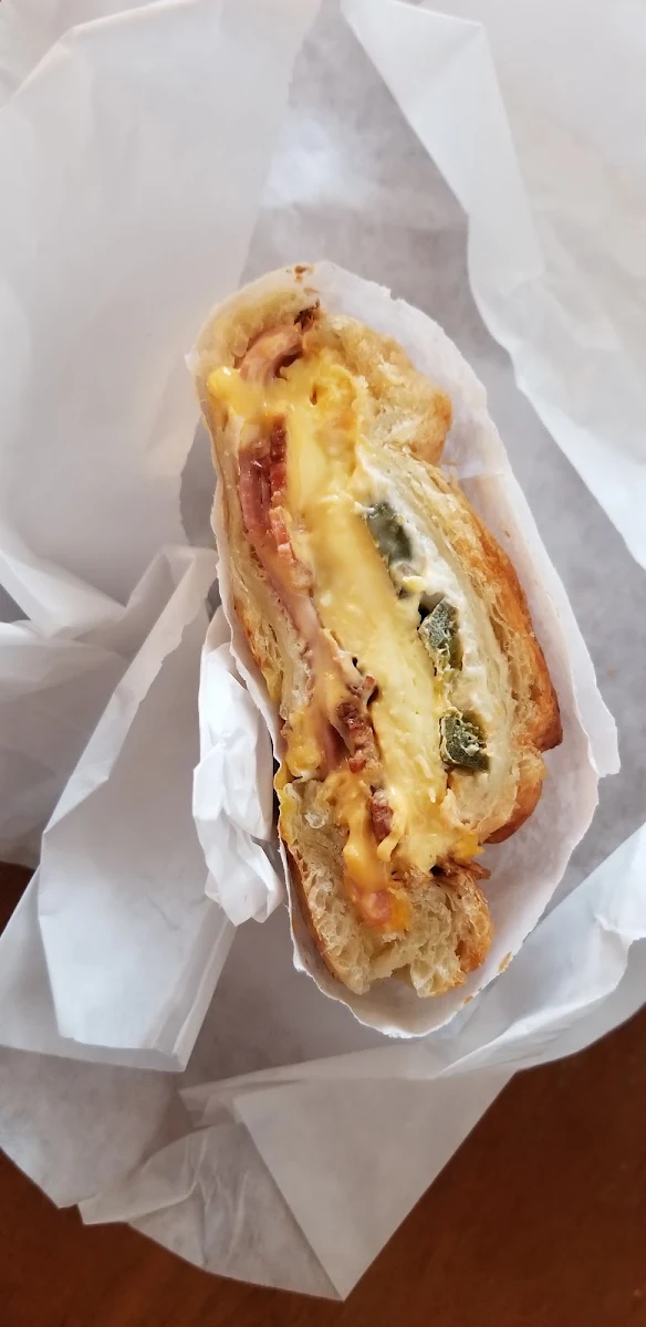 Bacon Egg and Cheese Croissant Sandwich