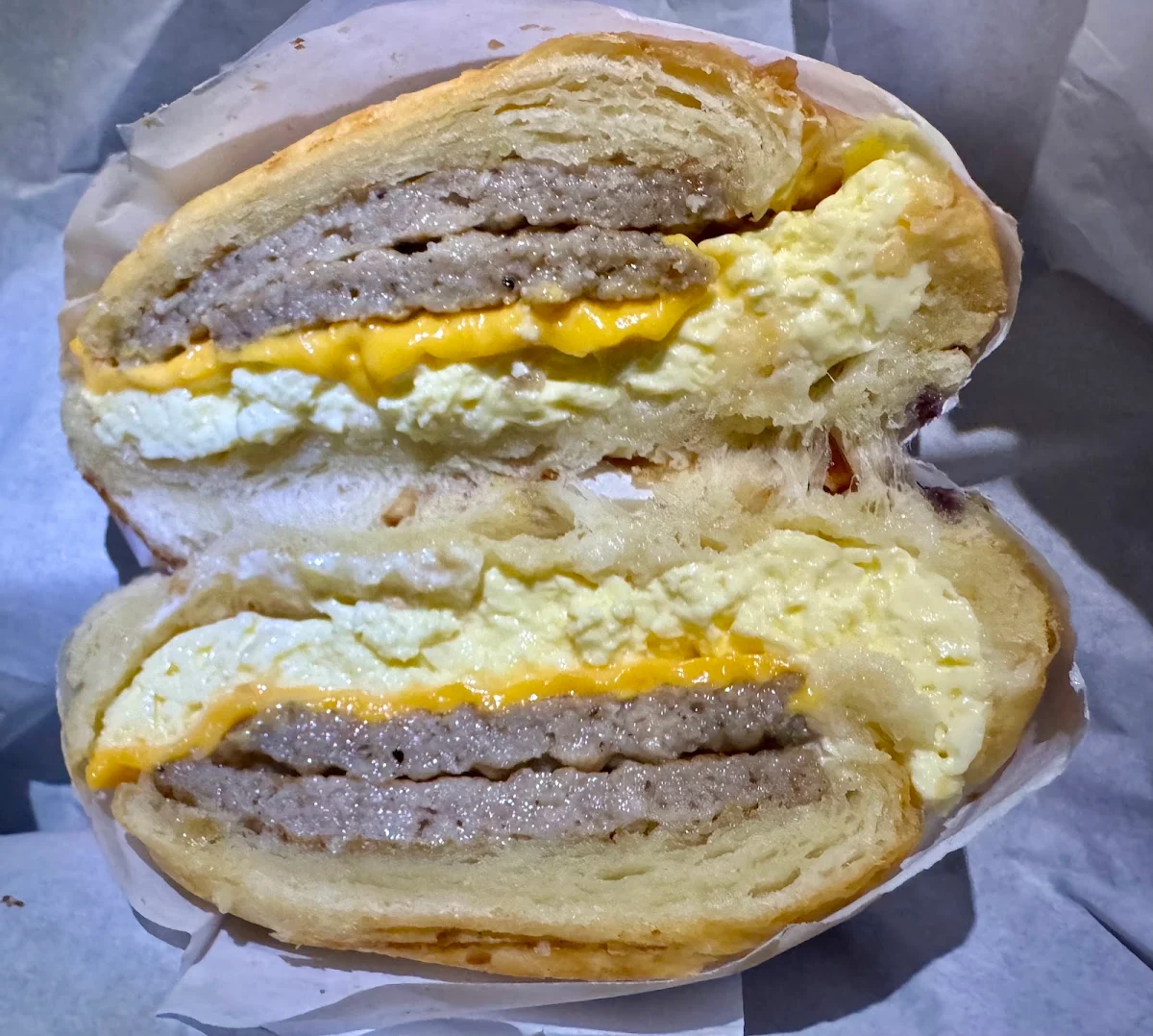 Sausage Egg and Cheese Croissant