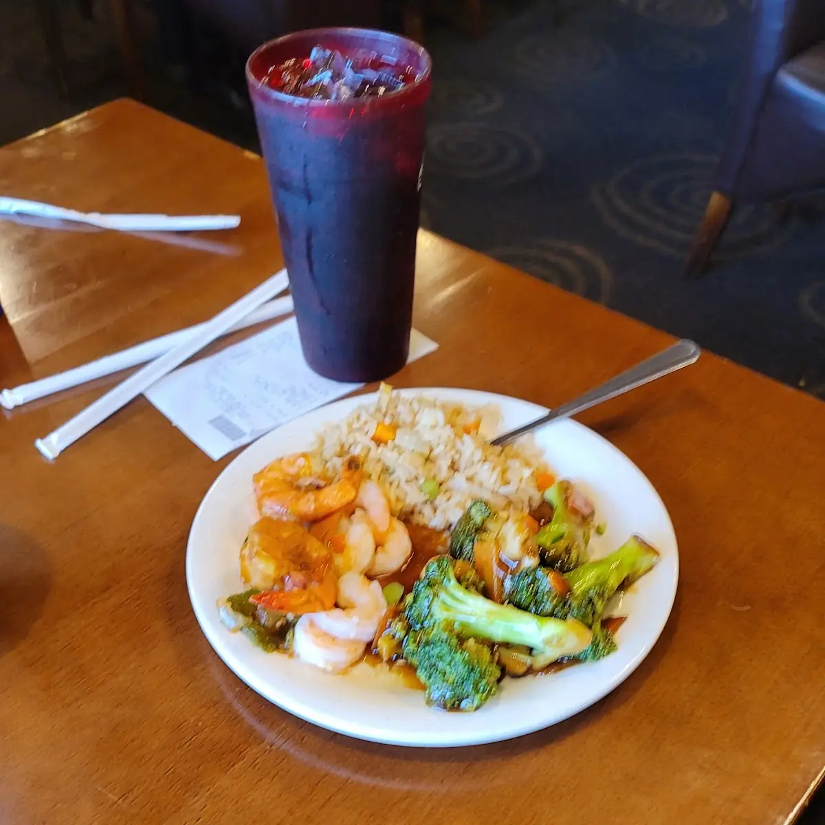 Shrimp Fried Rice Broccoli Beef