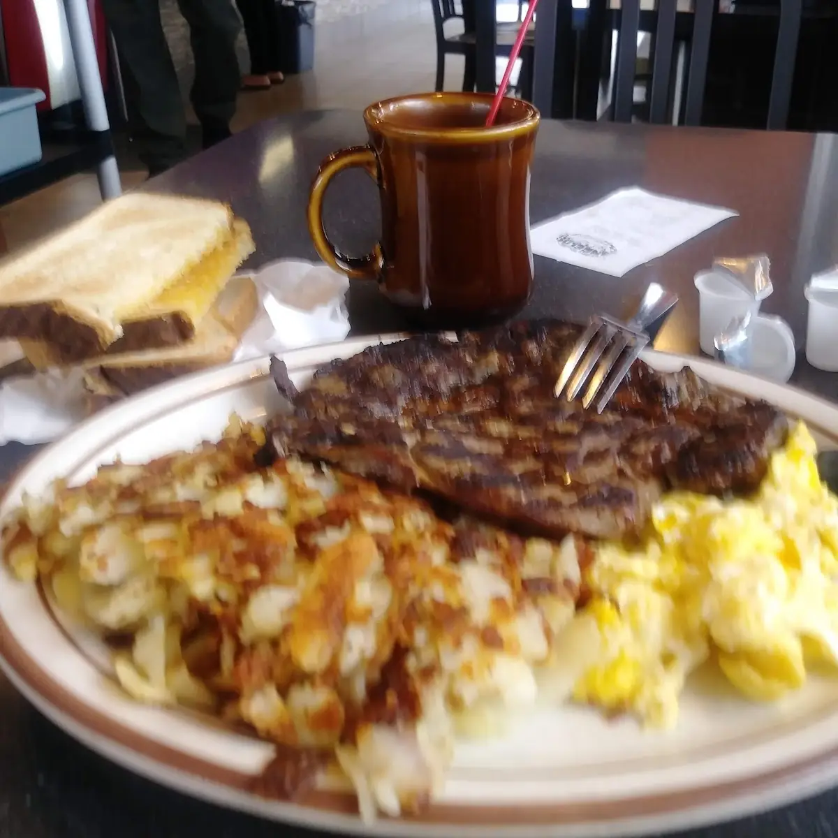 Rib Eye Steak Breakfast