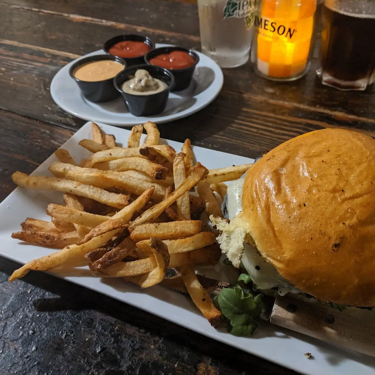 Veggie Burger and Fries