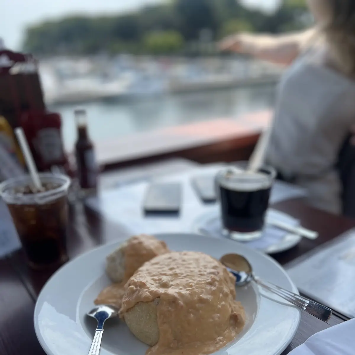 Lobster Bisque in a Bread Bowl