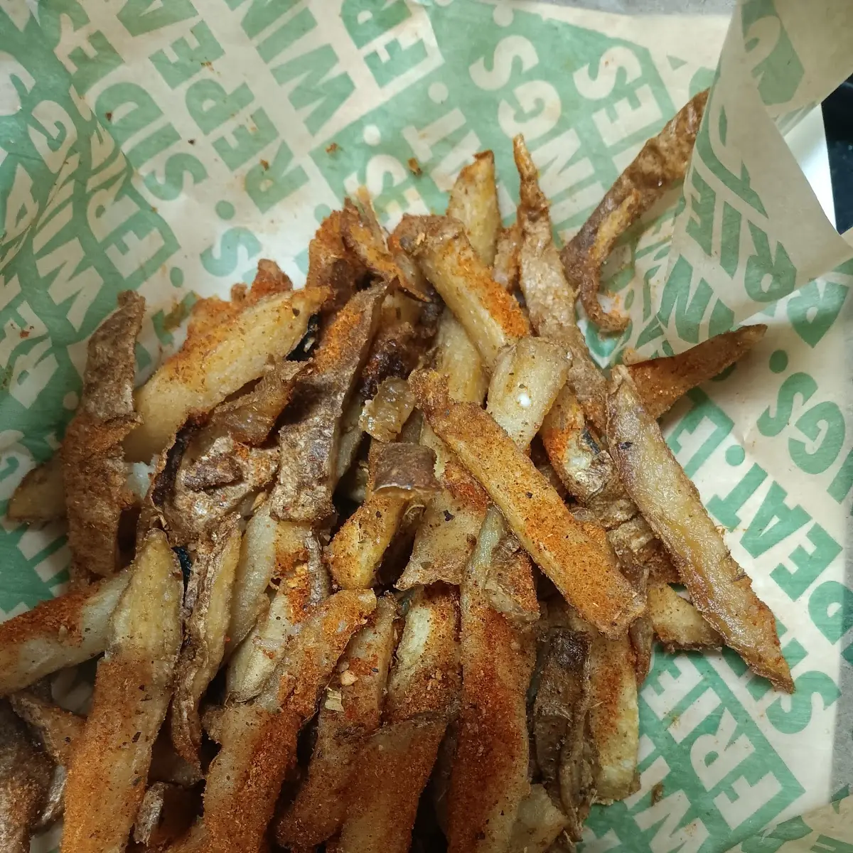 BBQ Boneless Wings and Fries