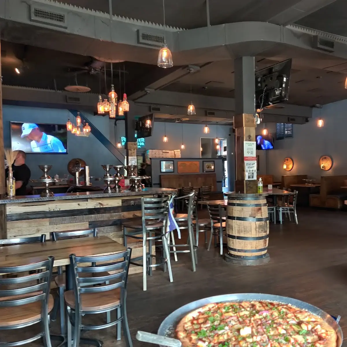 Old Forester BBQ Flat Bread Pizza