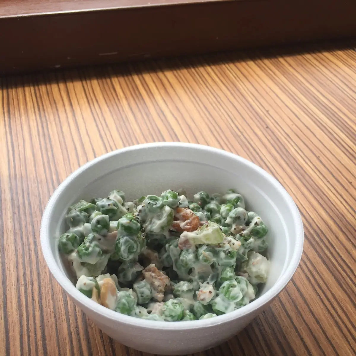 Hawaiian Pea Salad Contains Nuts