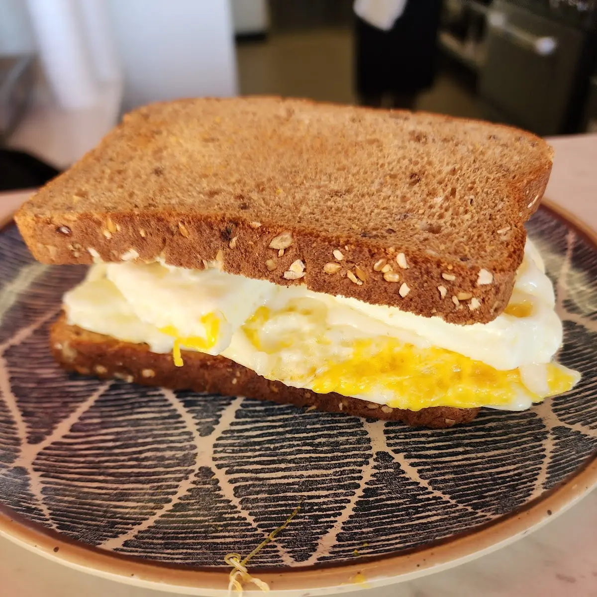 Egg and Cheese Sandwich on Whole Grain Bread