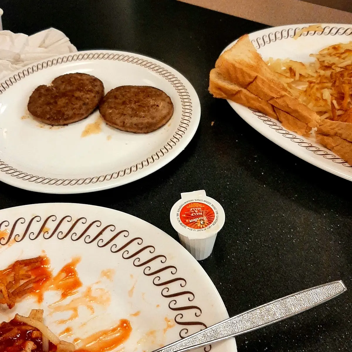 Sausage Eggs and Hashbrowns