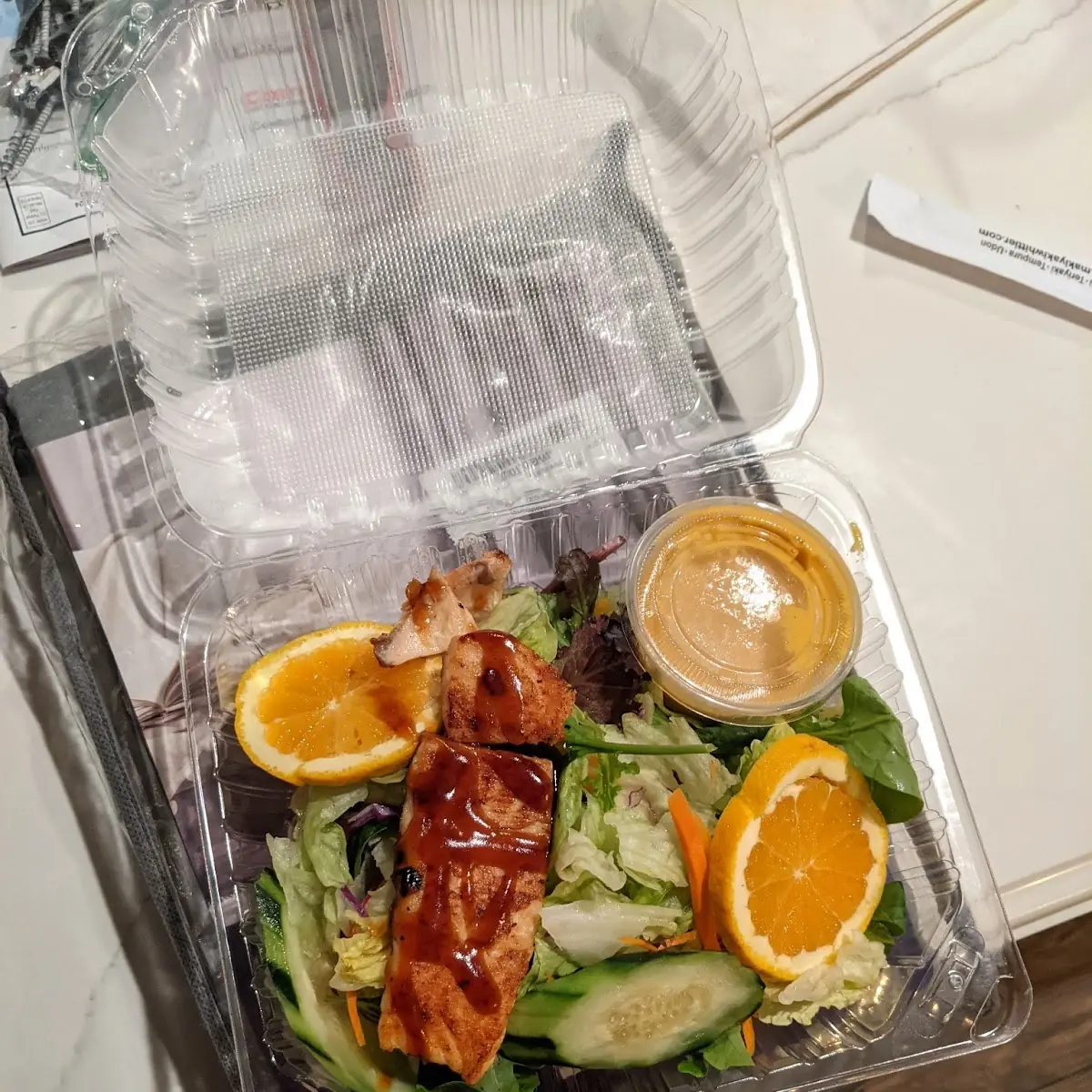 BBQ Salmon Salad