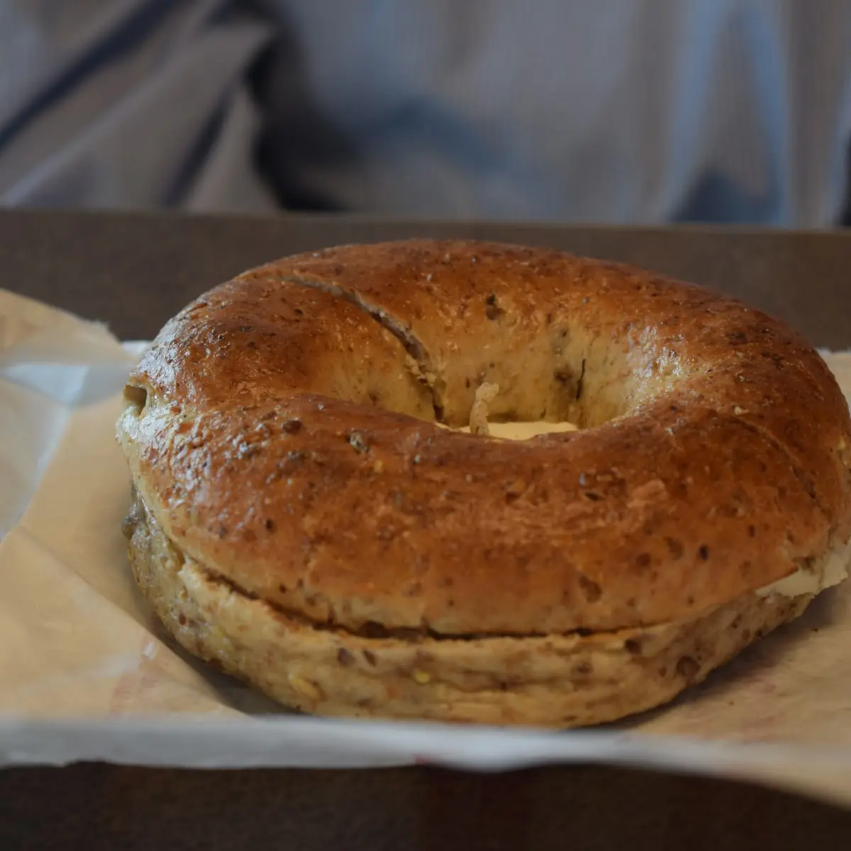 12 Grain Bagel and Cream Cheese