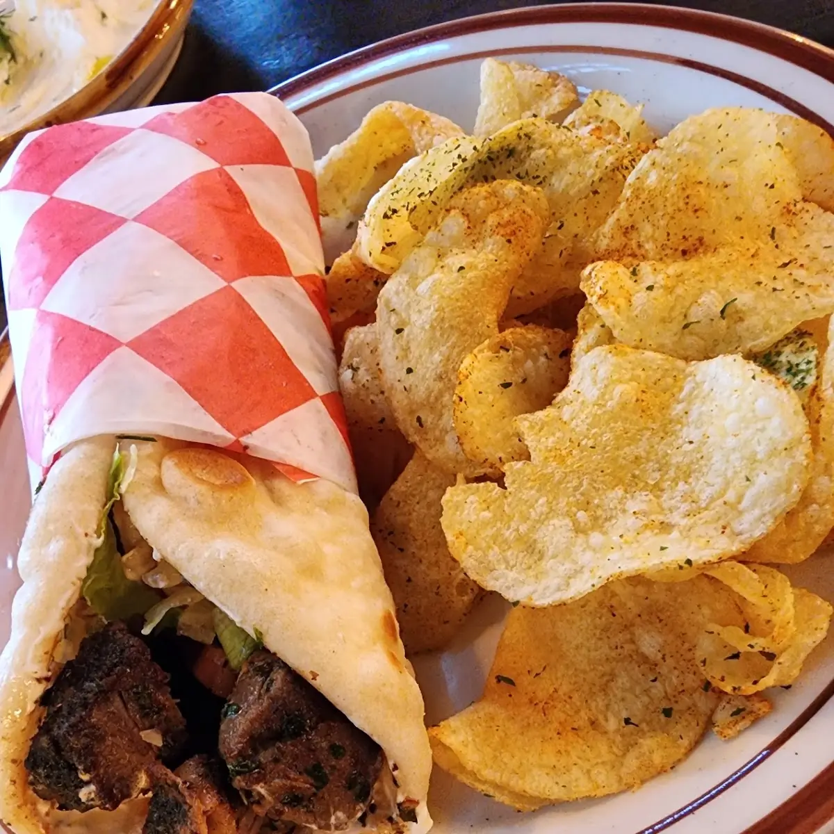 Rotisserie Lamb Gyro