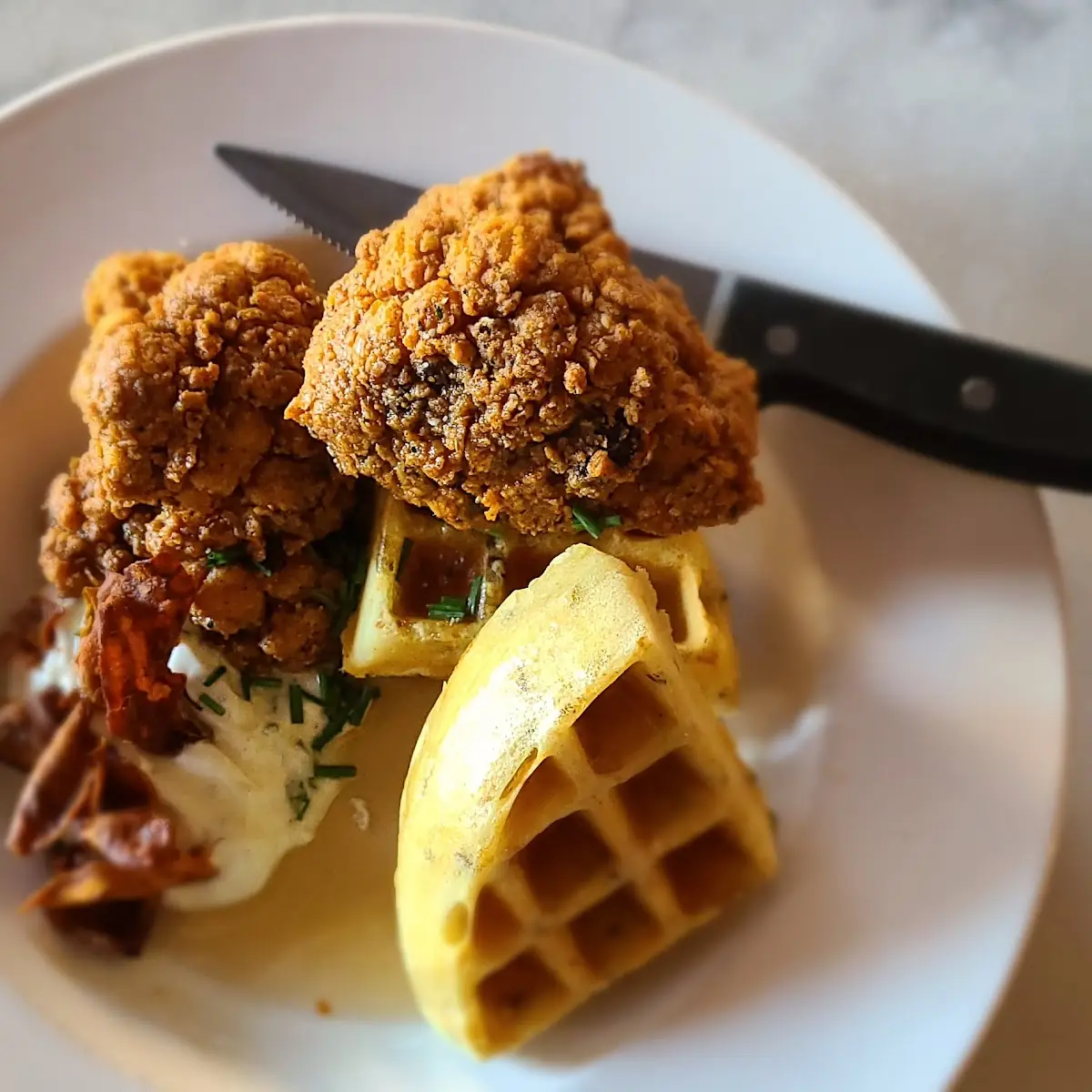 Chicken & Waffles V GF