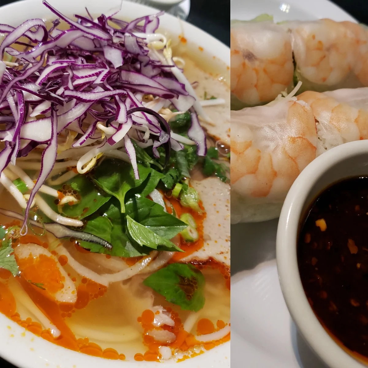 Shrimp with Rice Noodles in Soup - Pho Tom