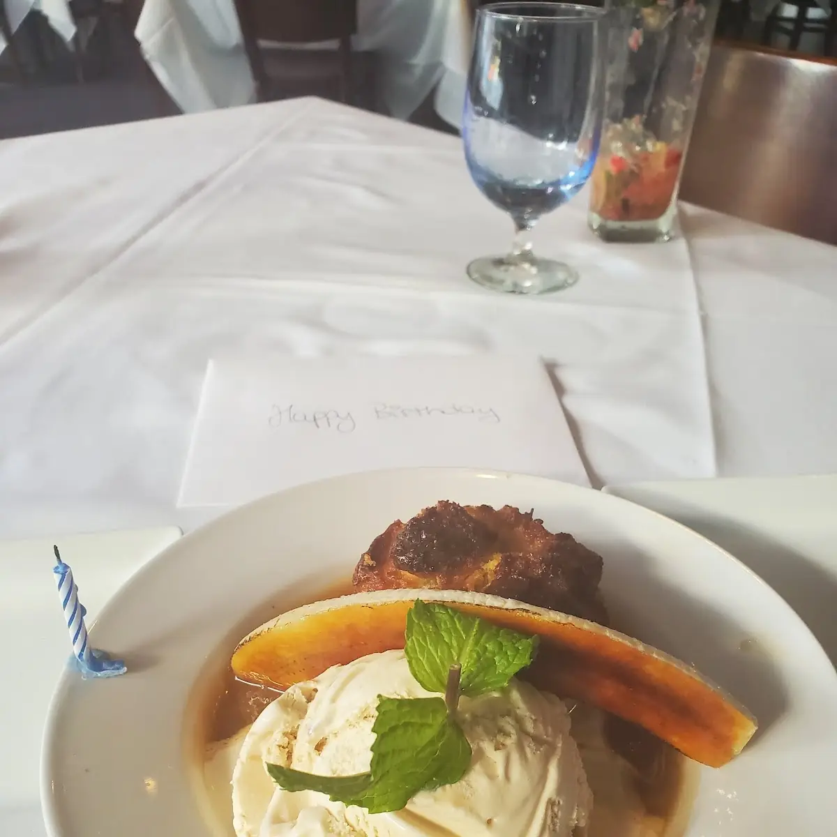 Warm Bread Pudding