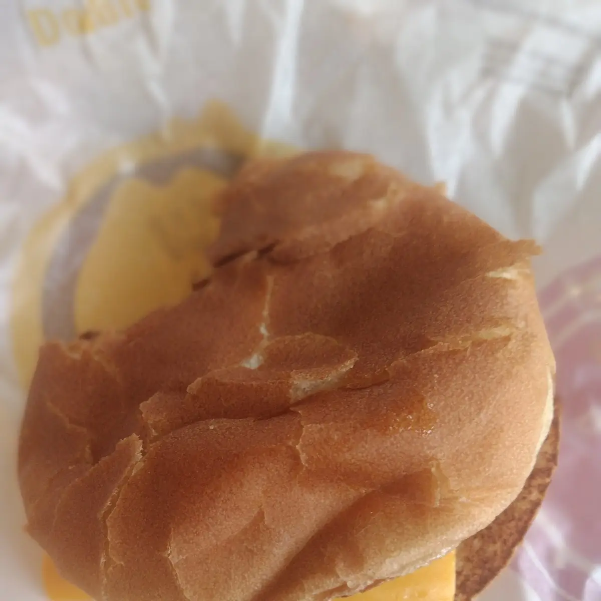 A Messed Up Double Cheeseburger