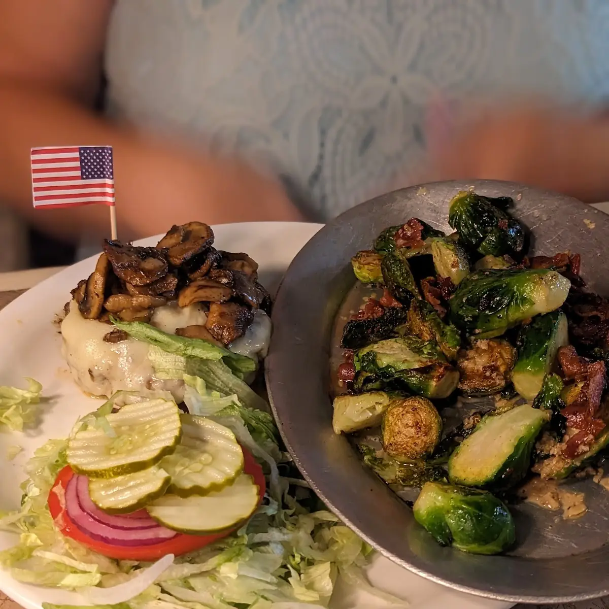 Mushroom Swiss Burger
