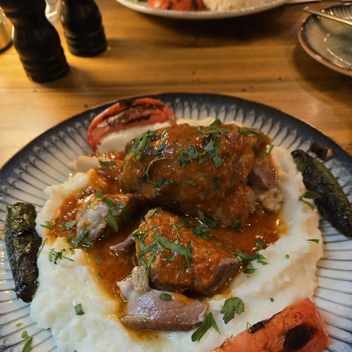 Lamb Shank with Mashed Potatoes