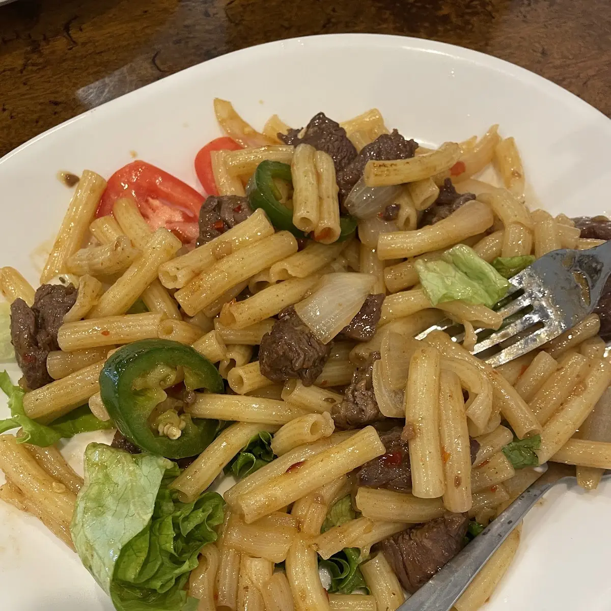 Nui Xào Bò Lúc Lắc