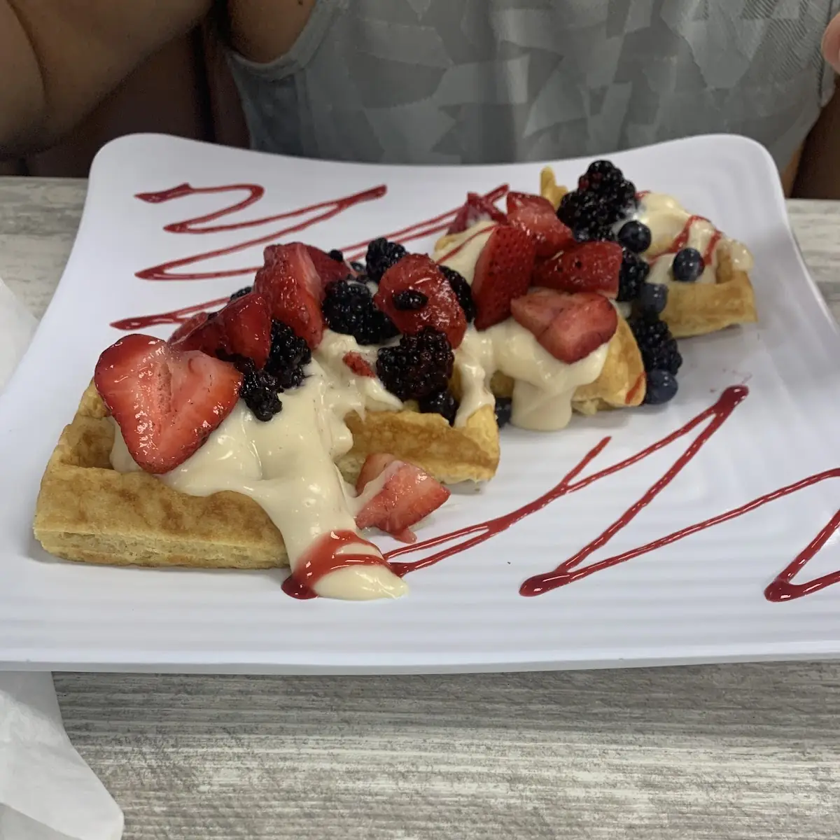 Nutella and Fresh Fruit Waffle