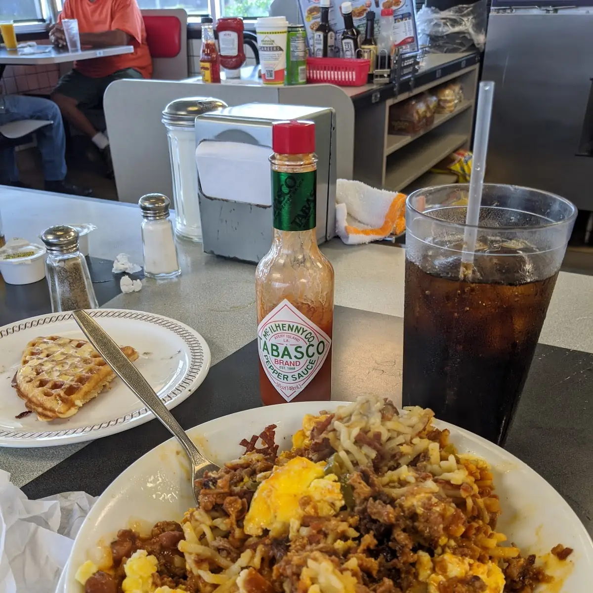 Steak and Cheese Hash Brown Bowl with Egg