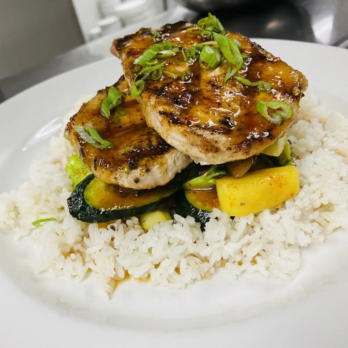 Pork Chops and Rice