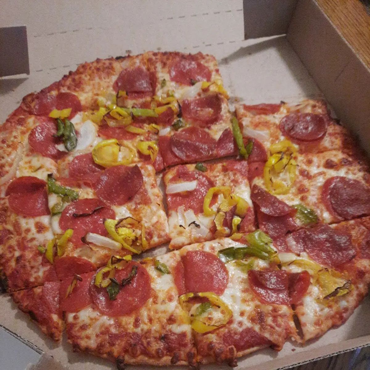 Thin Crust Pepperoni Pizza