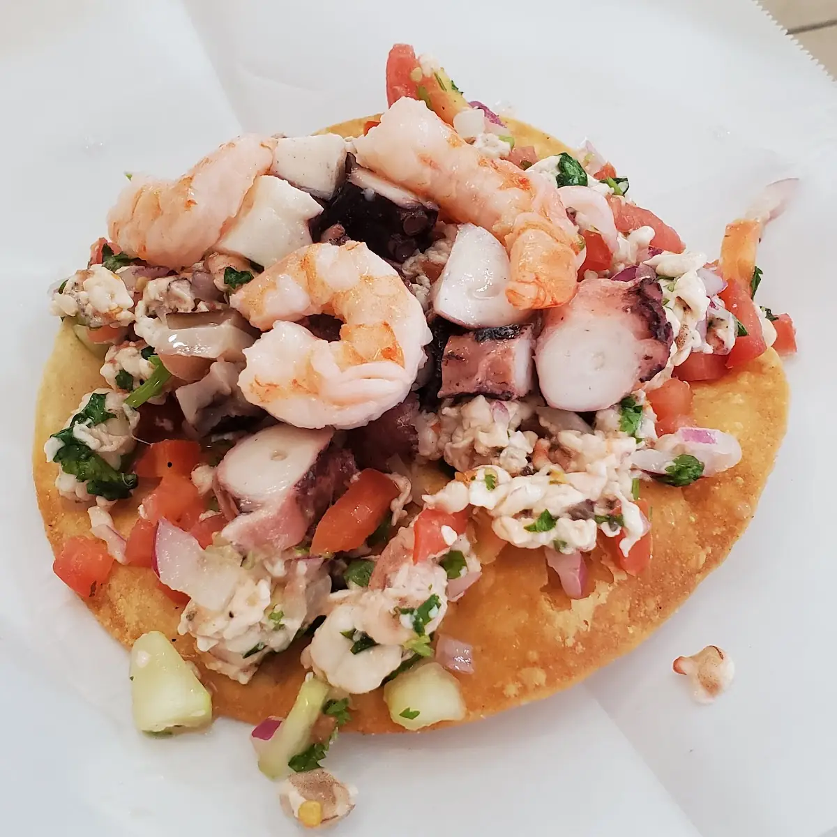 Ceviche Tostada Mixta