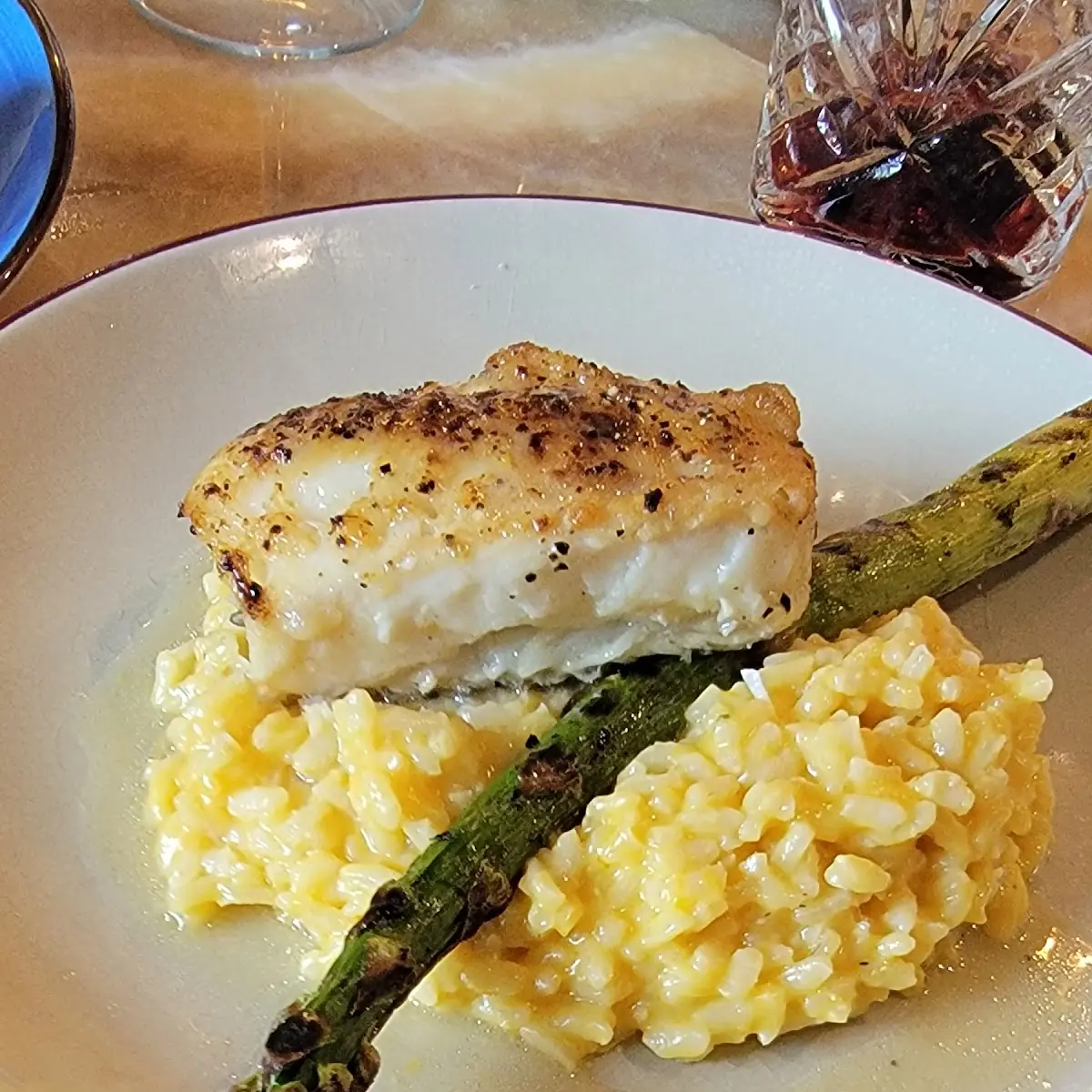 Chilean Sea Bass with Risotto
