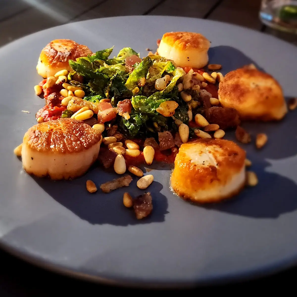 Charred Sea Scallops