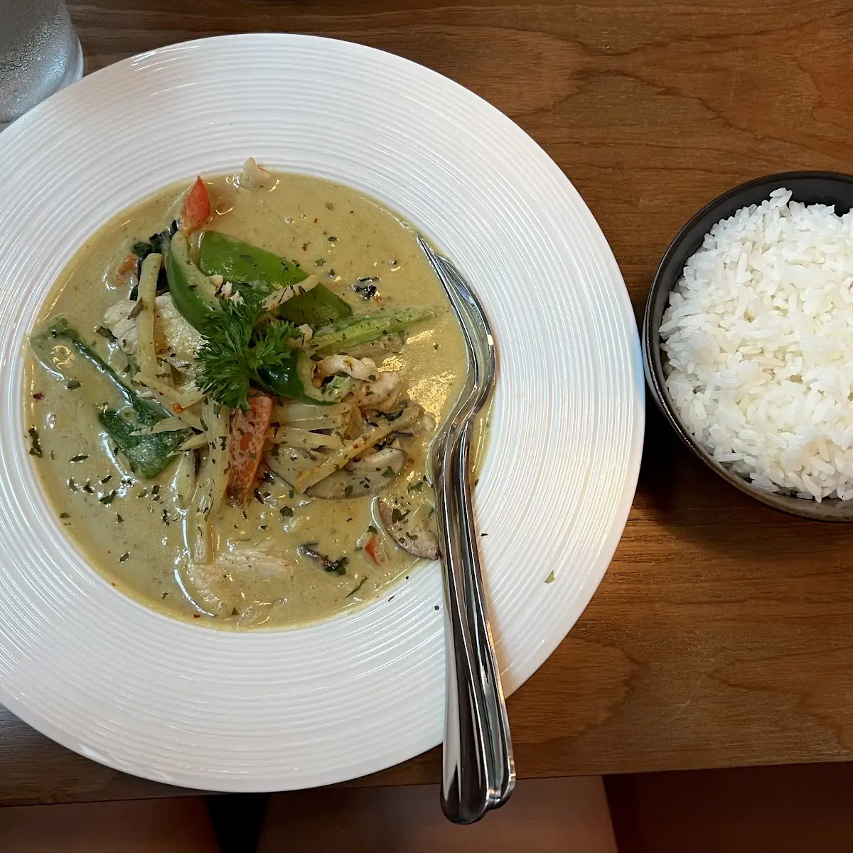 Thai Green Curry Steamed Rice