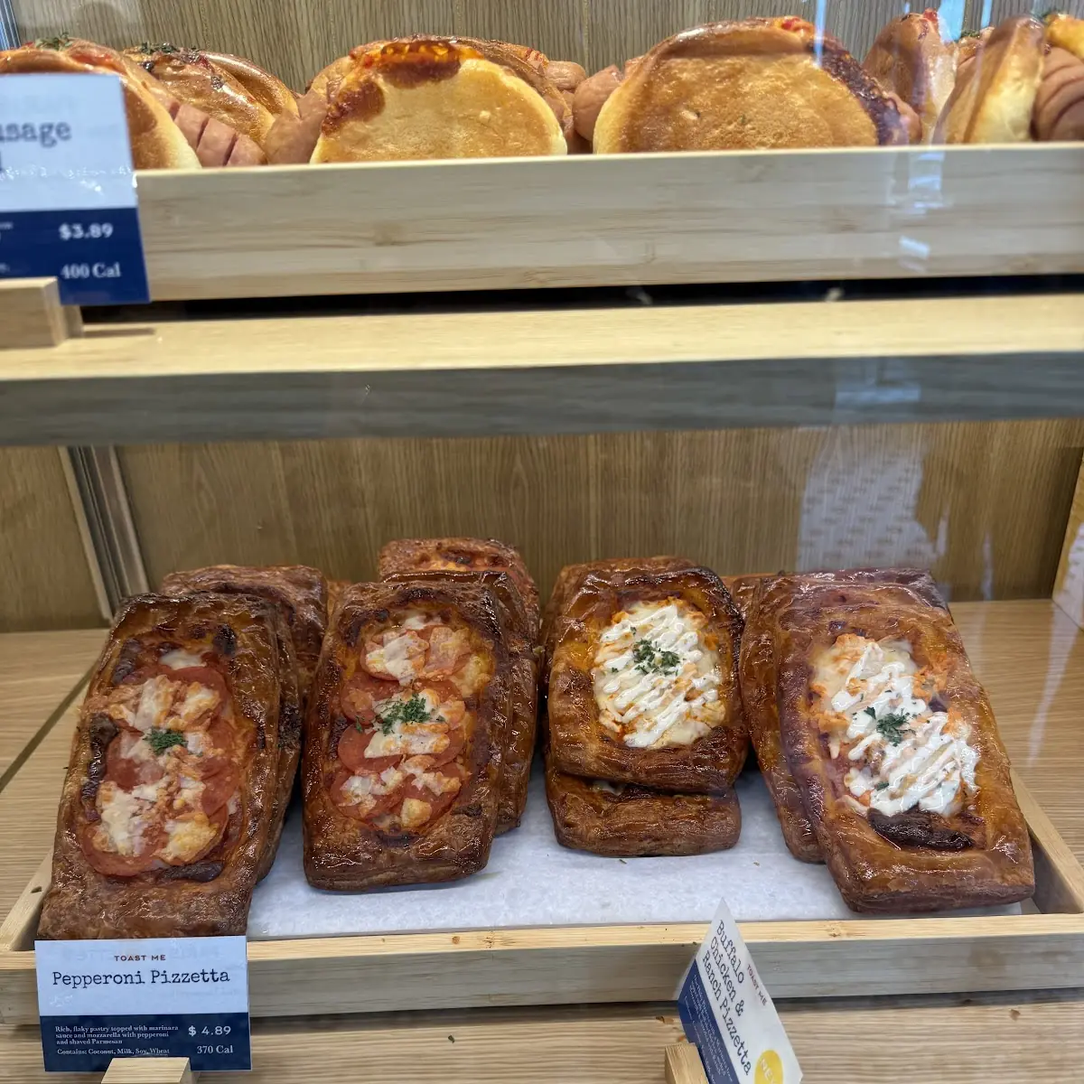 Ham and Cheese Pastries Displayed
