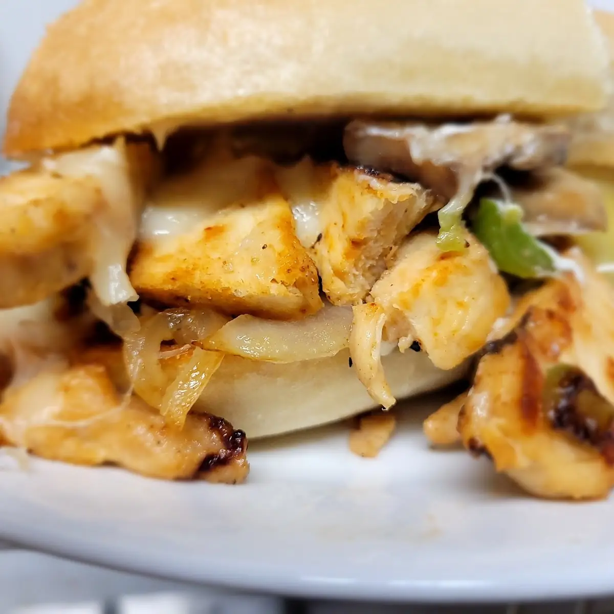 Chicken Philly Cheese Sandwich