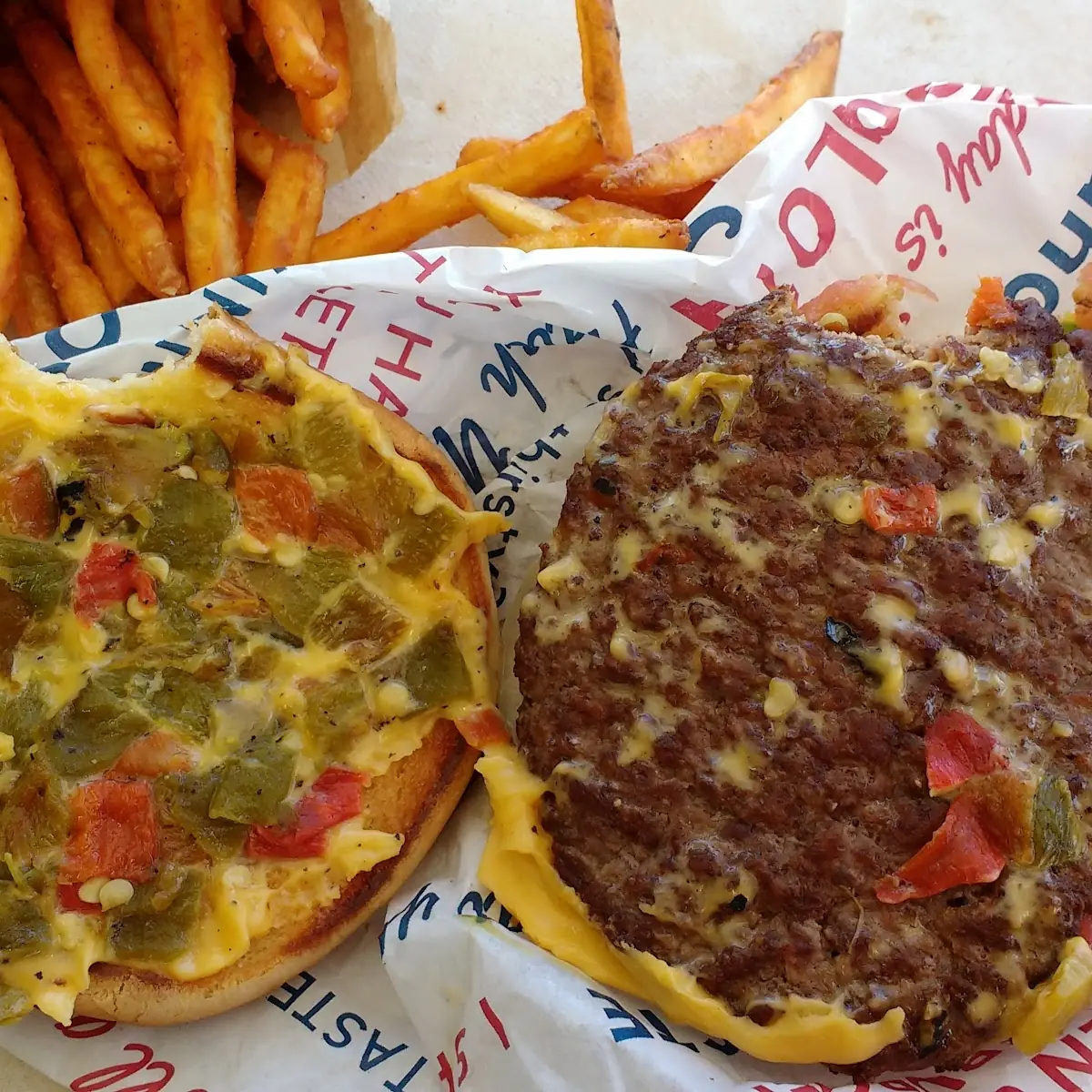 Green Chile Cheeseburger
