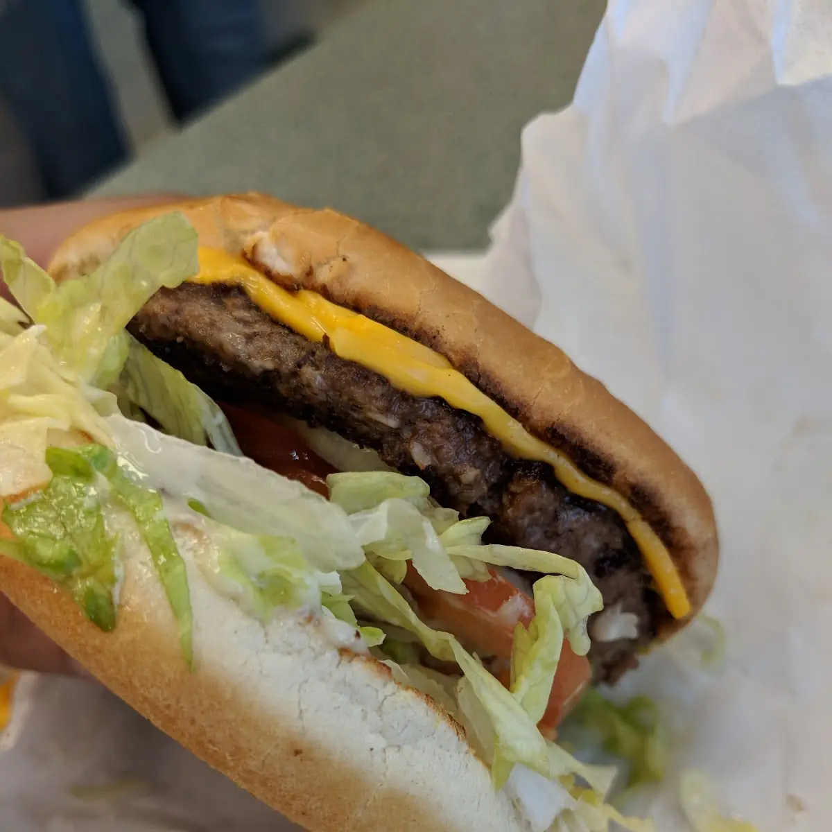 Double Cheeseburger with Shredded Lettuce