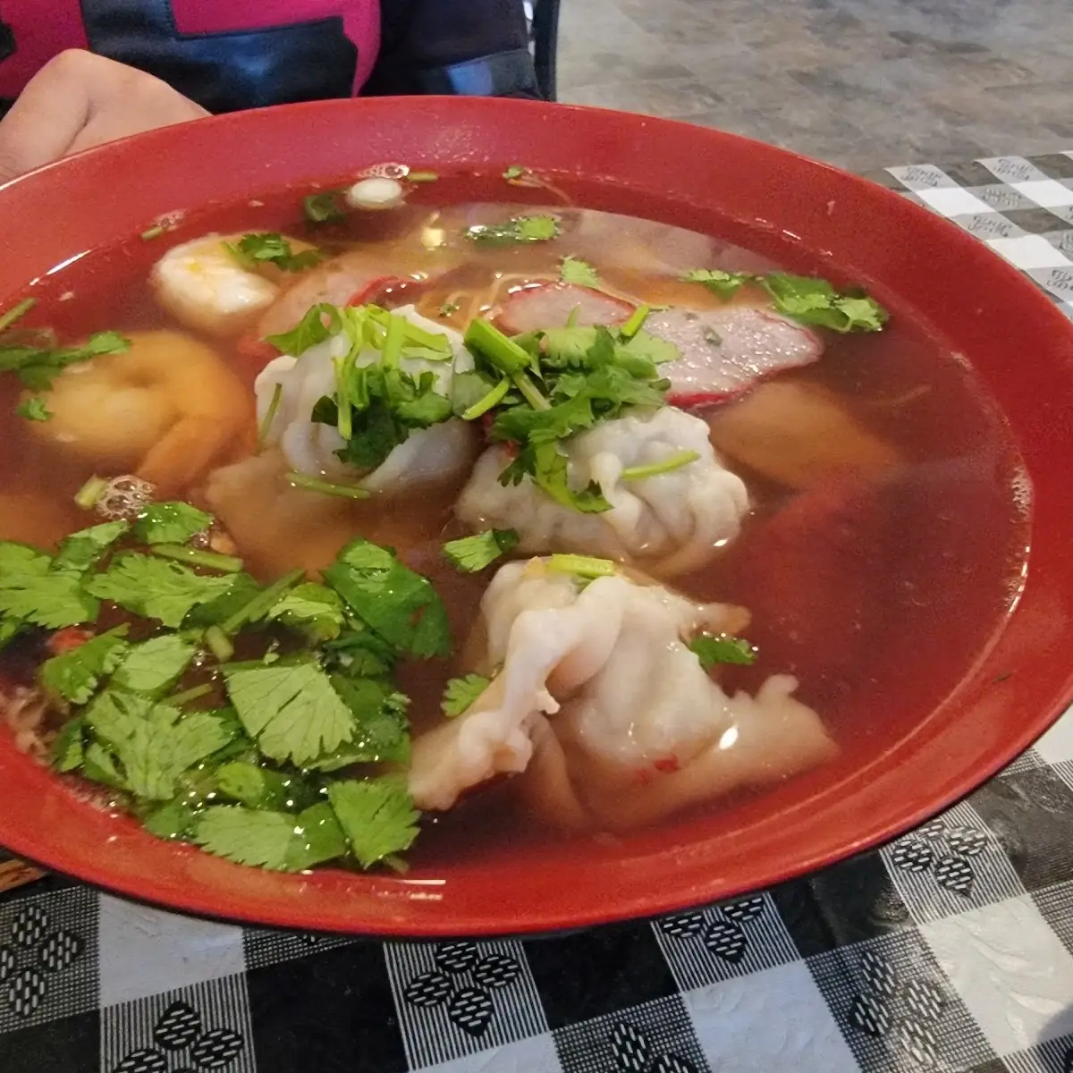 Egg Noodle Soup with Wanton Beef and Shrimp Pho
