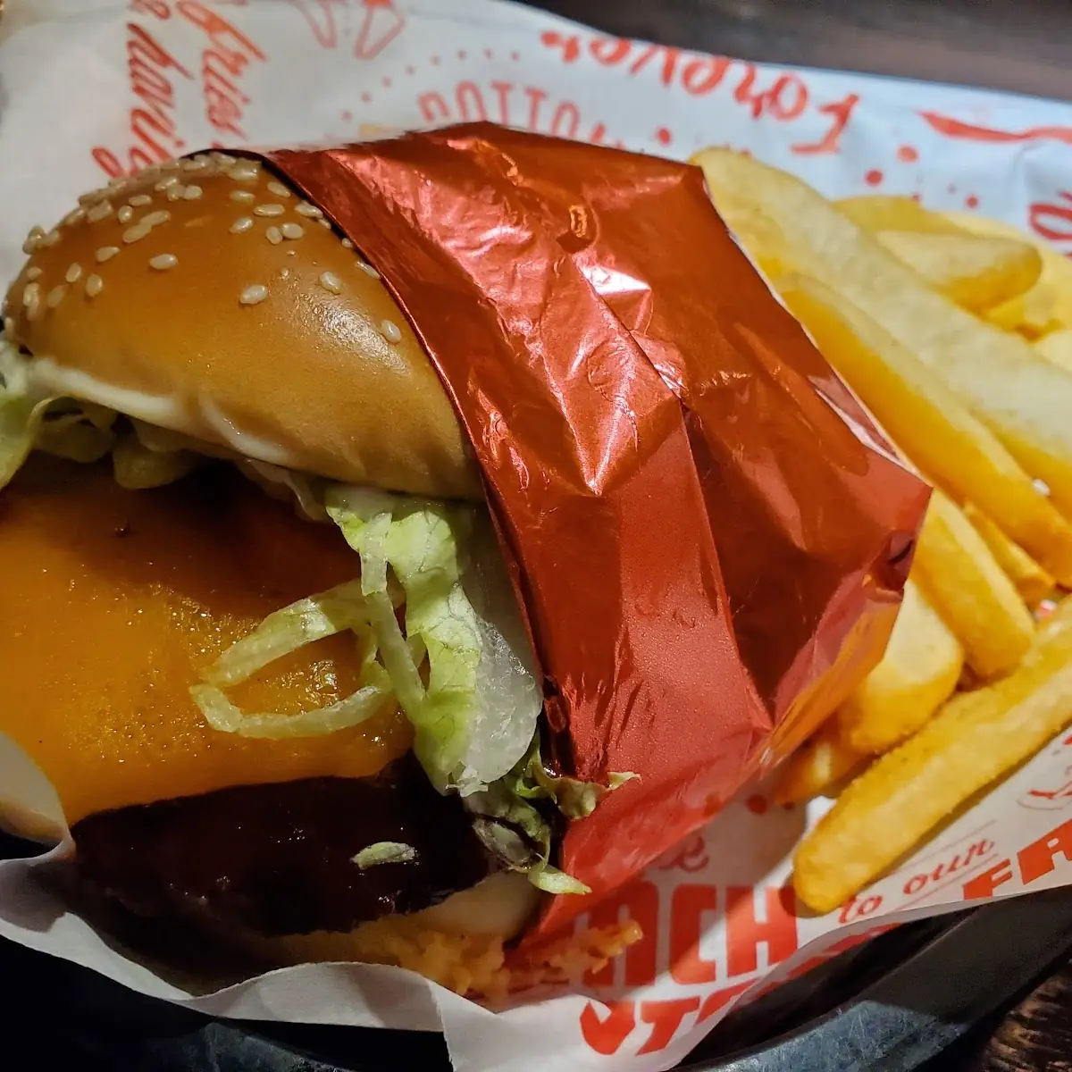 Gourmet Whiskey River BBQ Burger