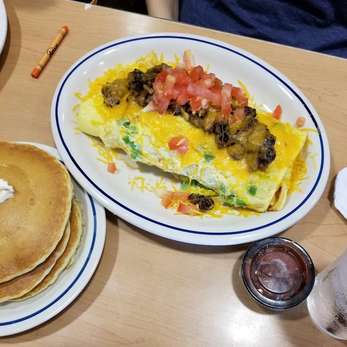Steak Ham Cheese Omelette