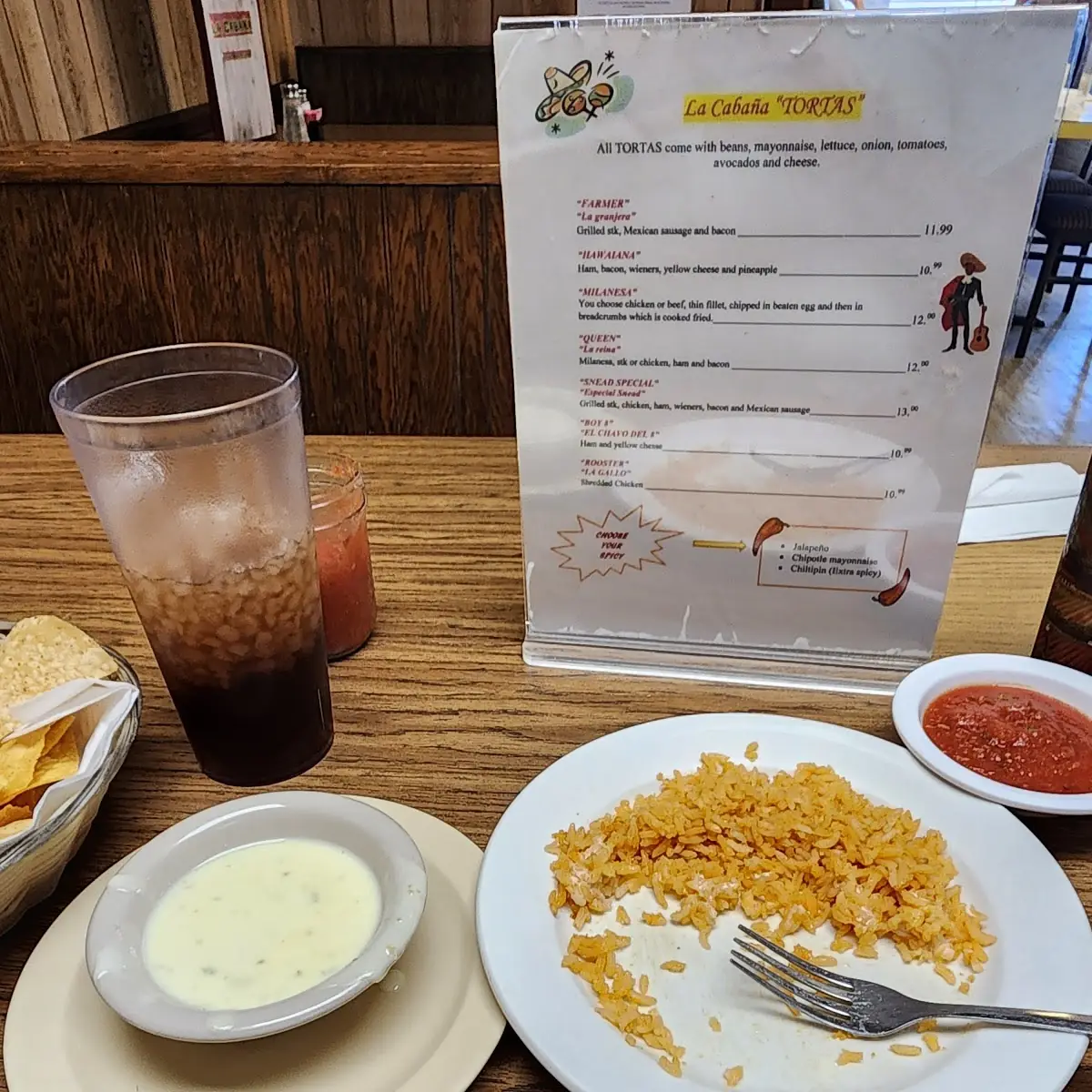 Cheese Dip and Rice