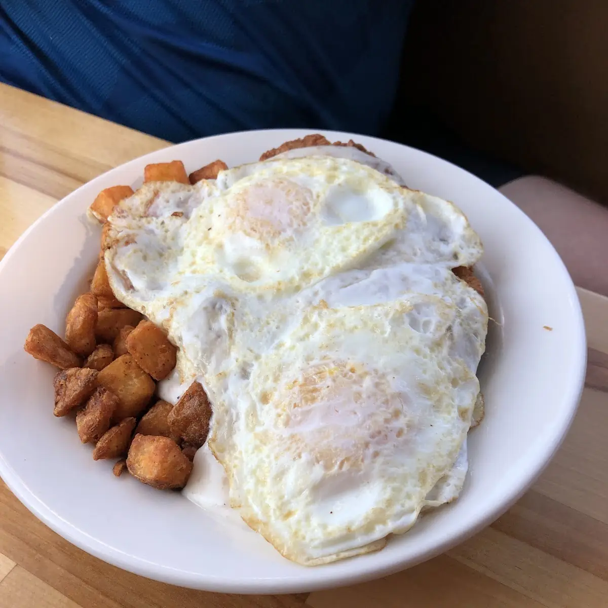 Biscuit Gravy Eggs