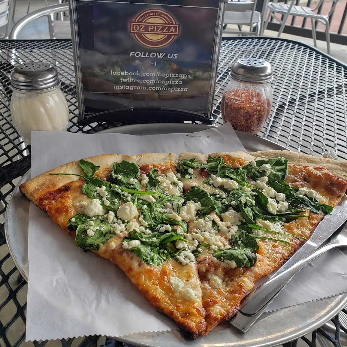 Spinach and Feta Cheese Slice