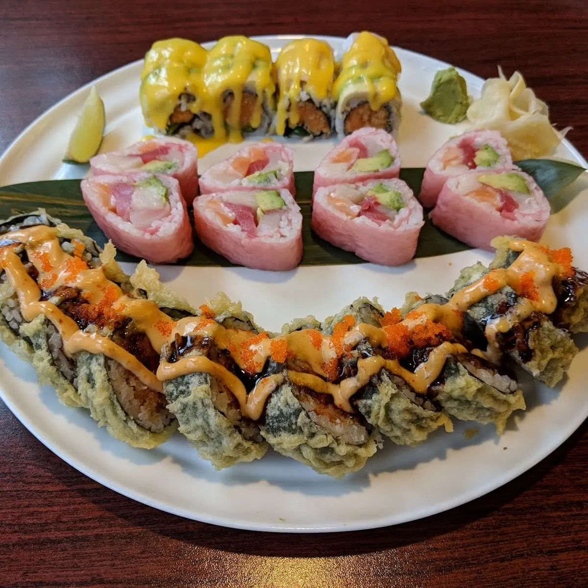 Hawaiian Roll Ocean Roll Volcano Roll