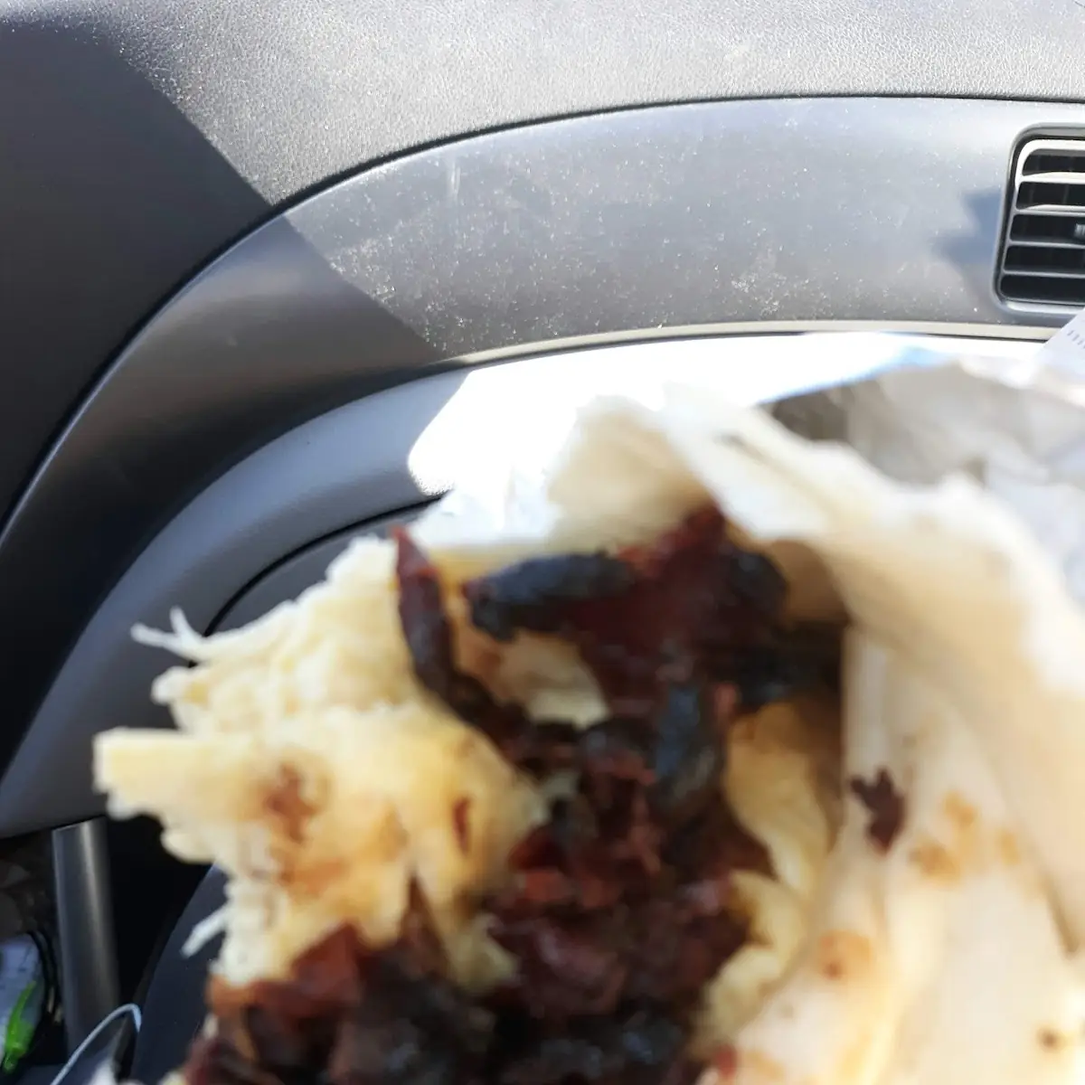 Burnt Bacon Egg and Cheese Wrap