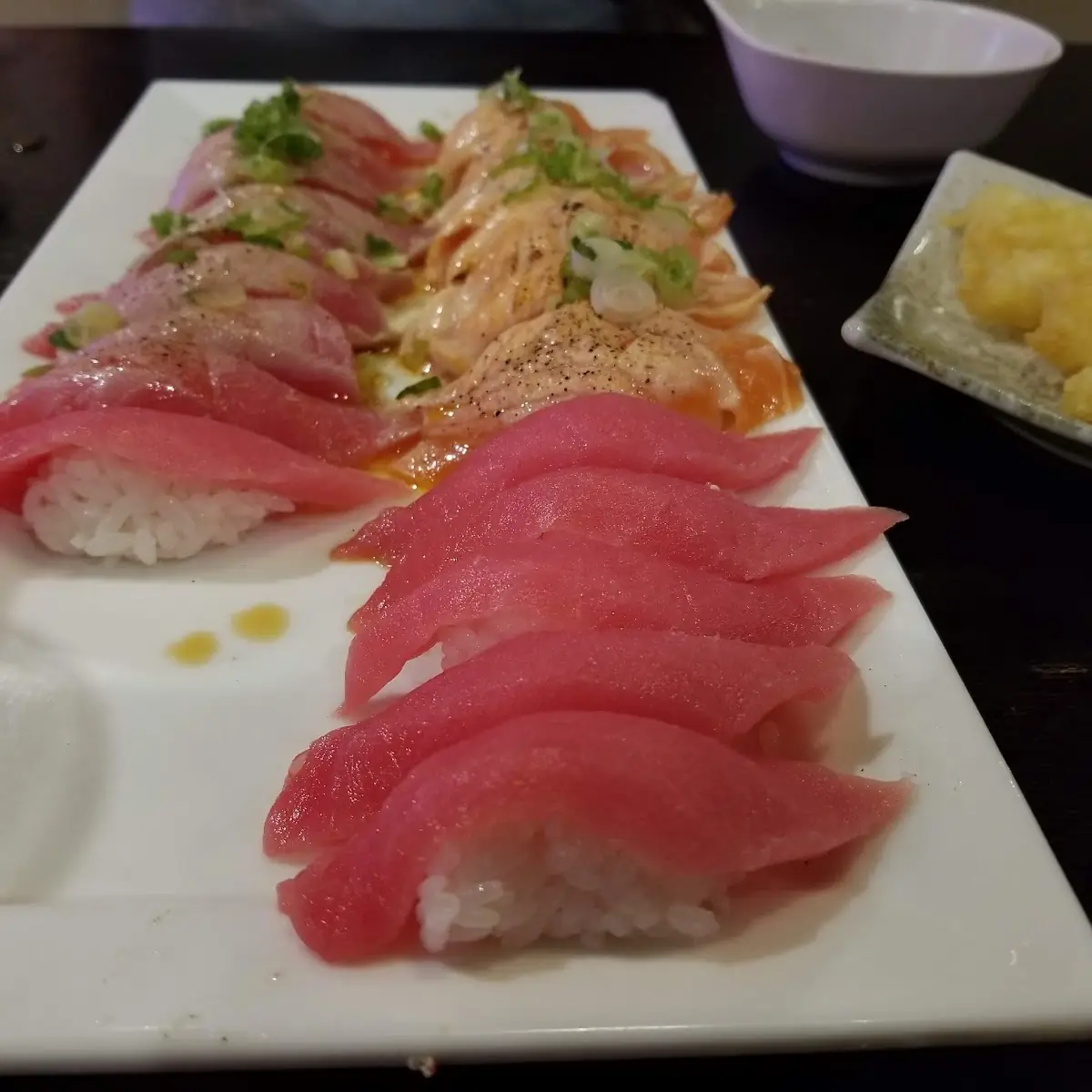 Tuna Seared Tuna Seared Salmon Nigiri