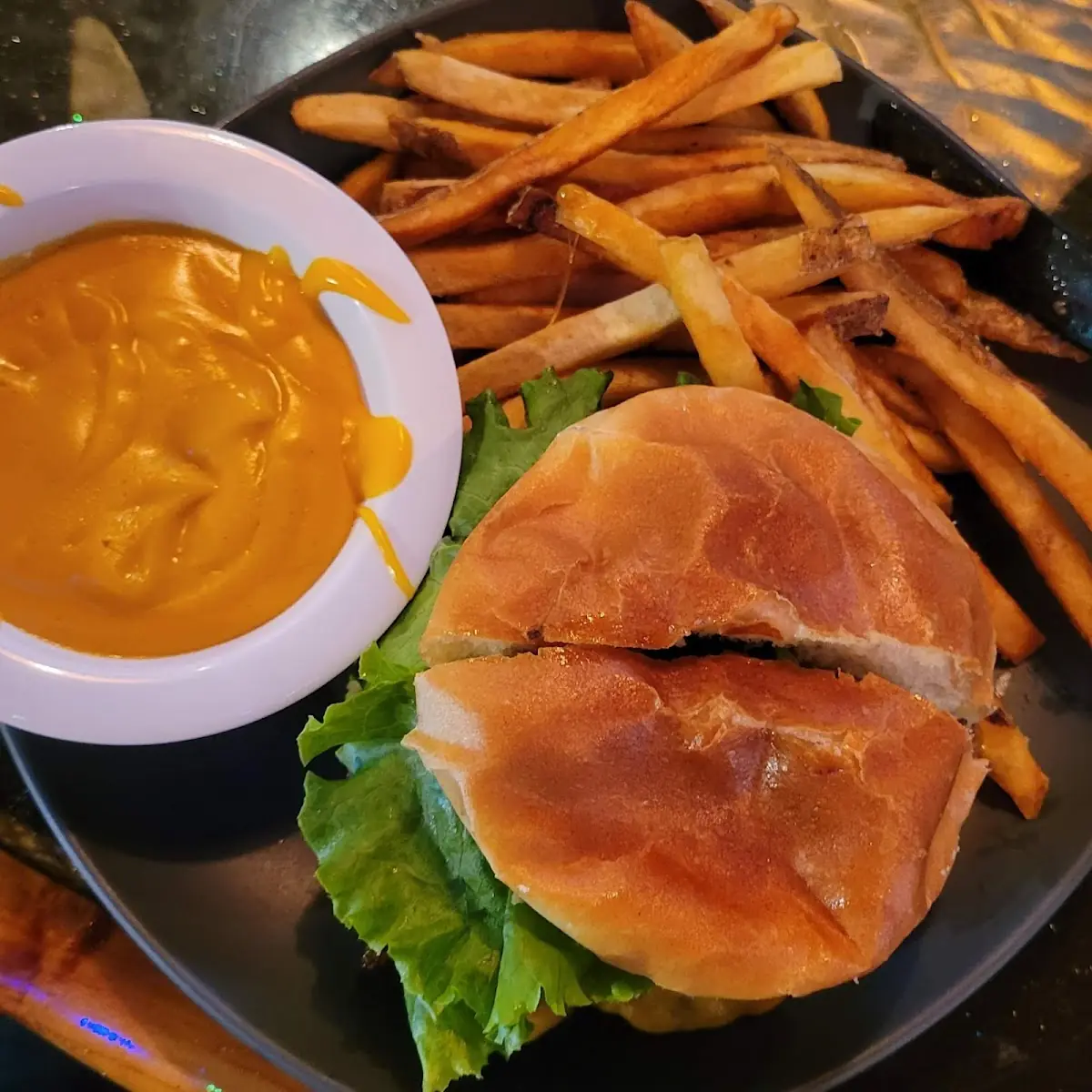 Bacon Cheeseburger Fries & Queso