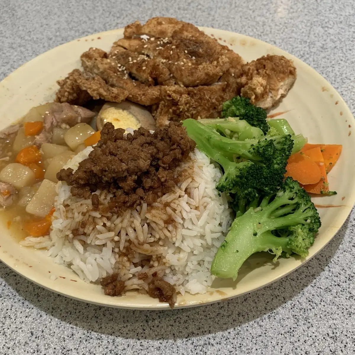 Rice w Fried Pork Chop