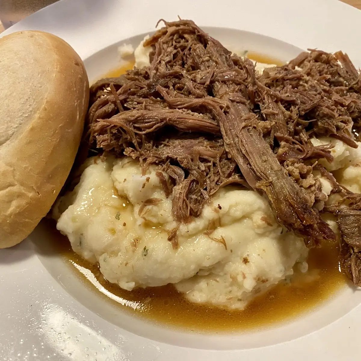 Pot Roast with Garlic Mashed Potatoes